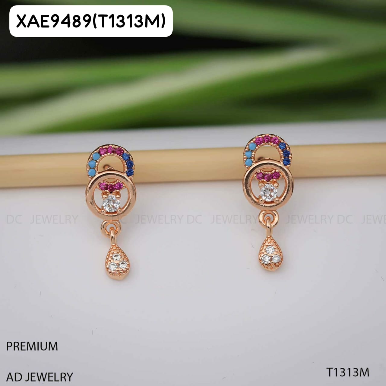 AD Rose Gold EARING TOPS T1313M