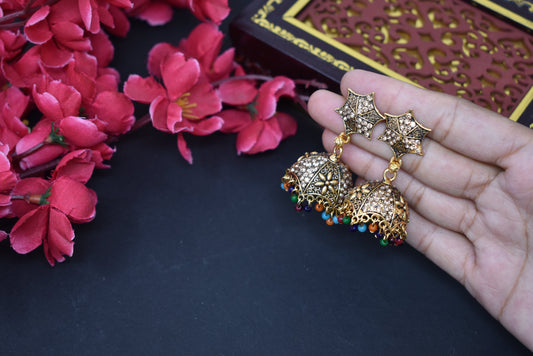 oxodized Jhumkas