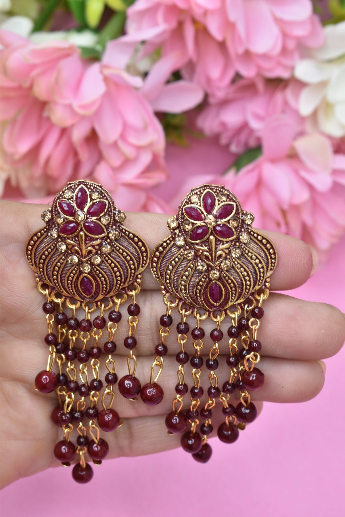 Earrings Jhumaki,Jumakas big,jhumkiyaan for women,Stylish partywear multicolored German silver earrings,big partywear bollywood style Earrings  