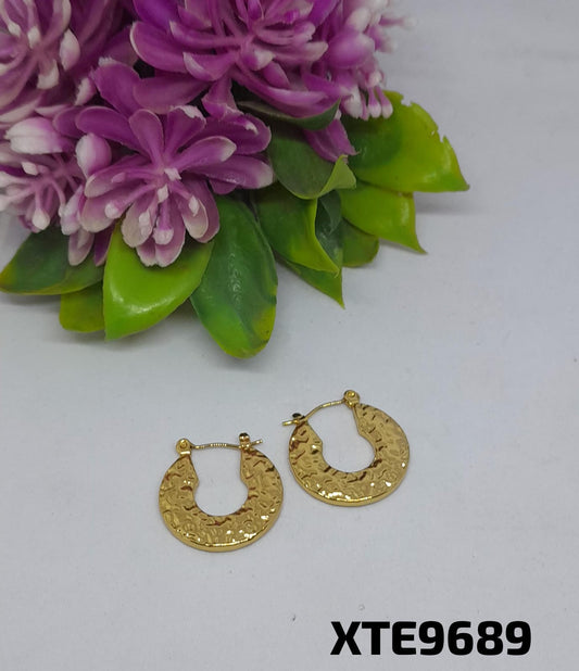 ANTI TARNISH STEEL earrings BALI  GOLDEN