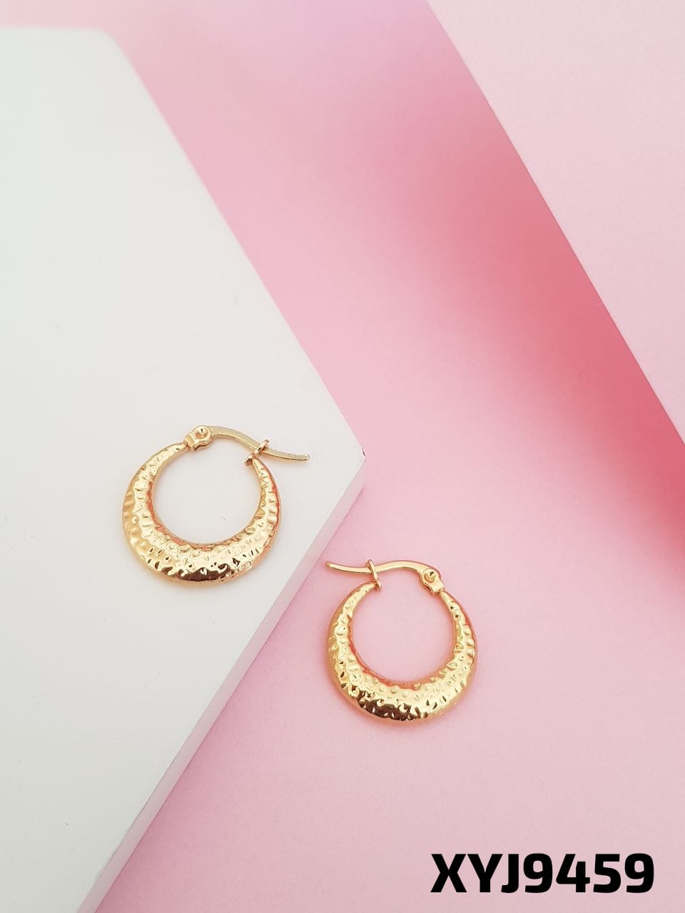 ANTI TARNISH STEEL earrings BALI  GOLDEN