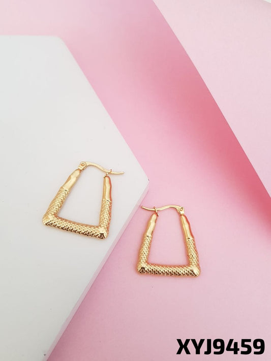 ANTI TARNISH STEEL earrings BALI  GOLDEN