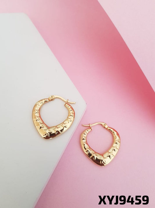 ANTI TARNISH STEEL earrings BALI  GOLDEN