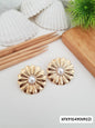 ANTI TARNISH STEEL earrings STUD TOPS GOLDEN