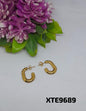 ANTI TARNISH STEEL earrings STUD TOPS GOLDEN