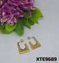 ANTI TARNISH STEEL earrings STUD TOPS GOLDEN
