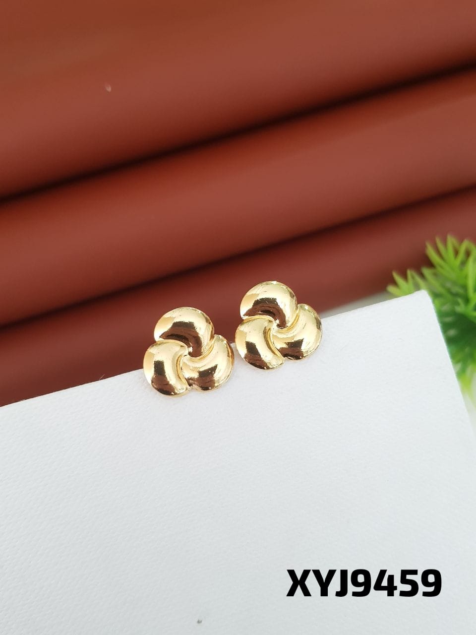 ANTI TARNISH STEEL earrings STUD TOPS GOLDEN
