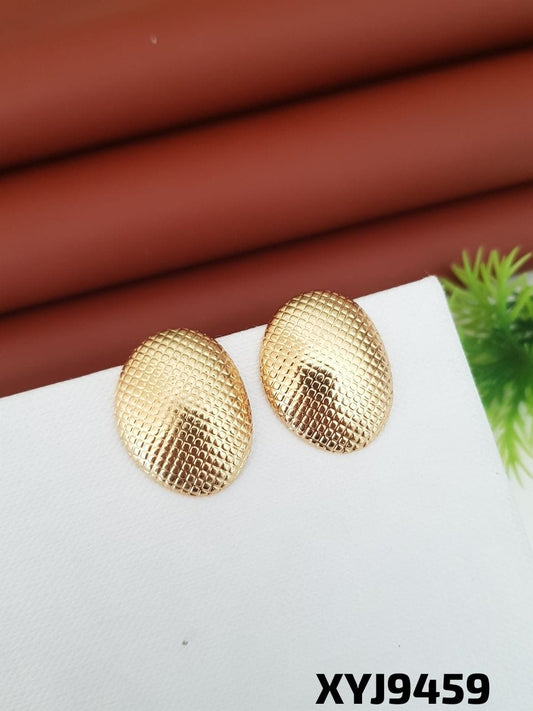 ANTI TARNISH STEEL earrings STUD TOPS GOLDEN