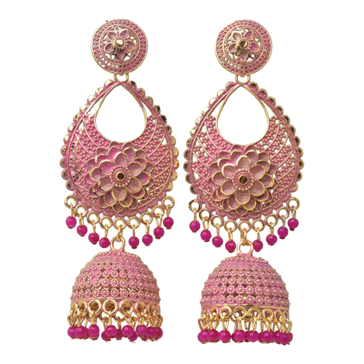 Earrings Jhumaki,Jumakas big,jhumkiyaan for women,Stylish partywear multicolored German silver earrings,big partywear bollywood style Earrings  