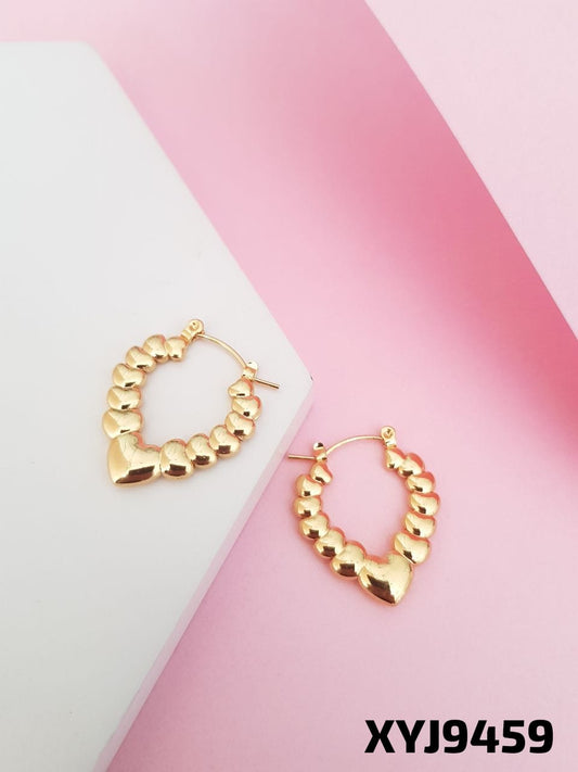 Anti Tarnish Earring Bali Steel Golden