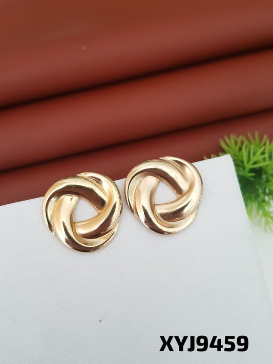 Anti Tarnish Earring Tops Steel Golden