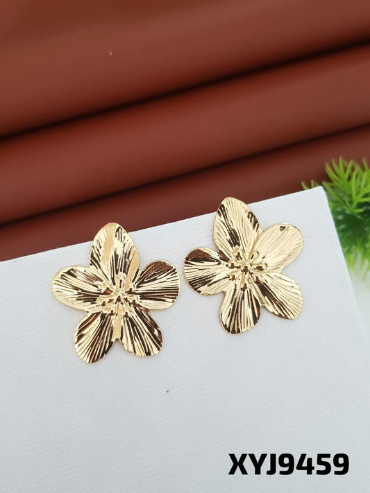 Anti Tarnish Earring Tops Steel Golden