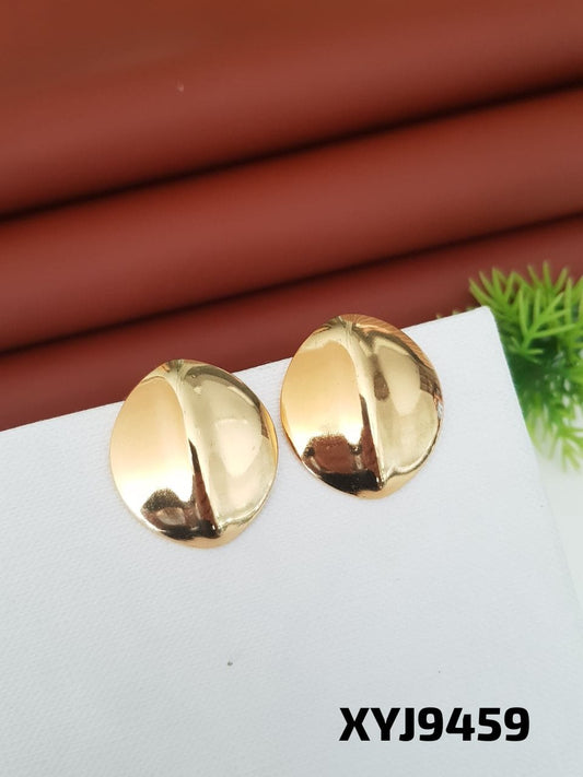 Anti Tarnish Earring Tops Steel Golden