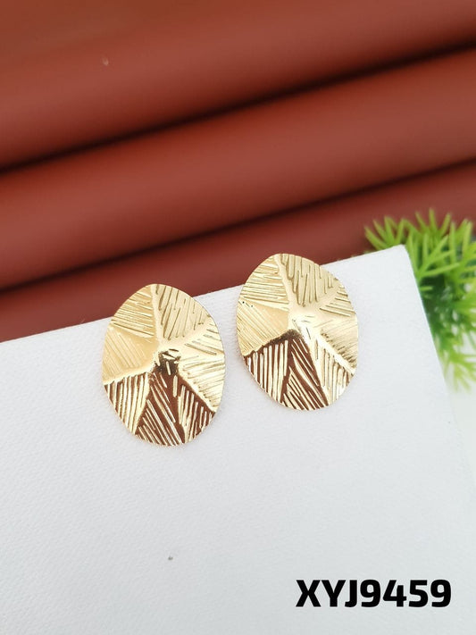 Anti Tarnish Earring Tops Steel Golden
