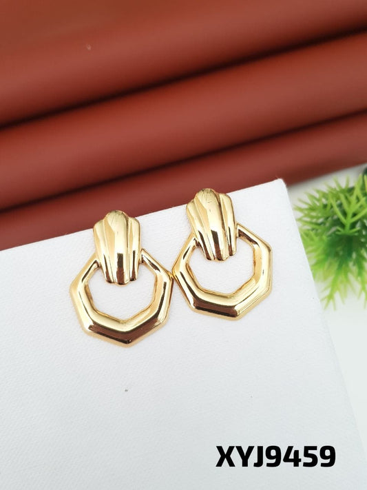 Anti Tarnish Earring Tops Steel Golden
