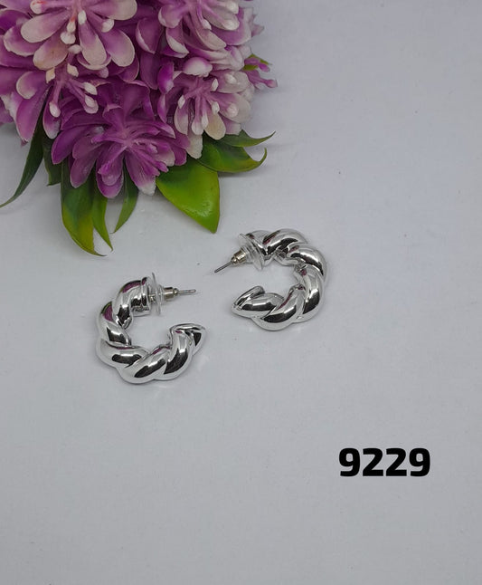 Anti Tarnish Earring Tops Non_Metal chrome