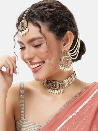 Heritage jewellery,choker necklace,trendy jewellery,latest designer jewellery set,pearl set,bridal necklace jhumkas,earrings,Bahubali earrings,indian jewellery,
