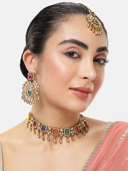 Heritage jewellery,choker necklace,trendy jewellery,latest designer jewellery set,pearl set,bridal necklace jhumkas,earrings,Bahubali earrings,indian jewellery,