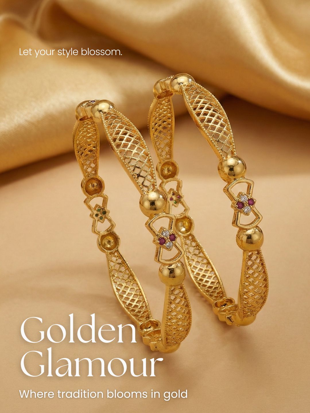 Designer set of 2 Bangle for women