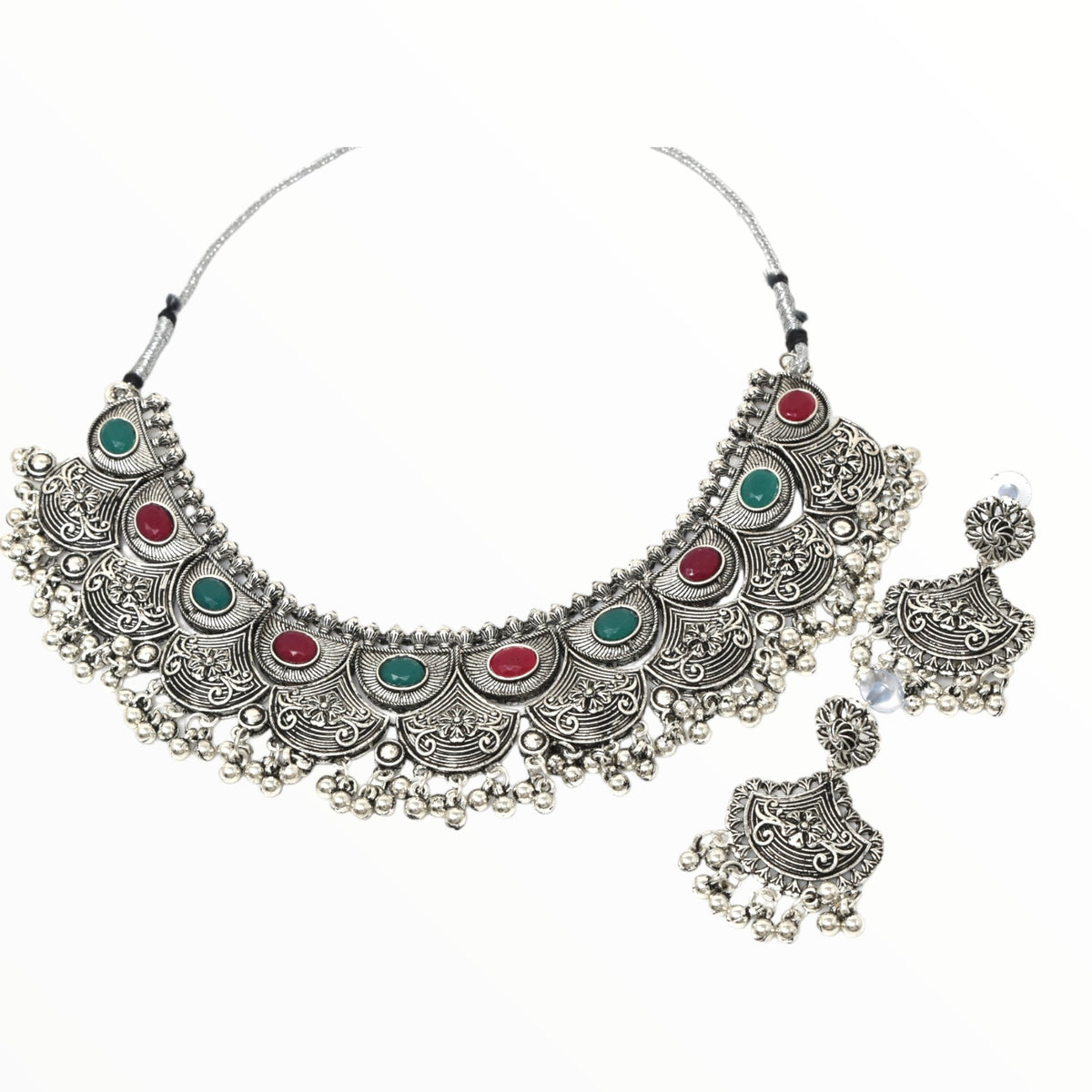 Antique design Minakari work Gold plated choker set neckpiece