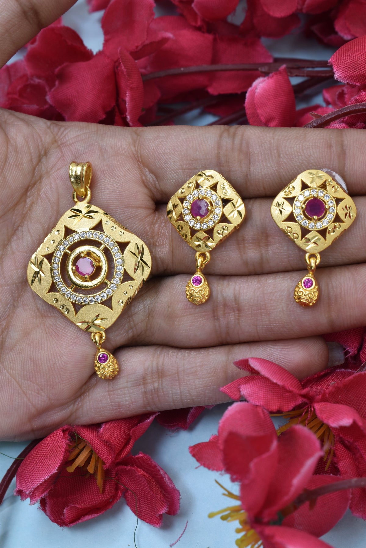 Gold-plated adjustable ring