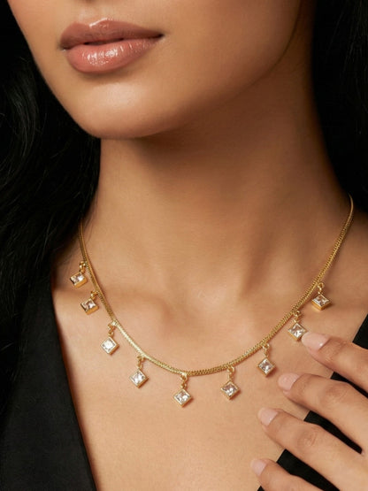 Luxury Multilayer Pearl chain maala  with Gemstone Detailing