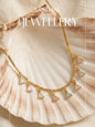 Luxury Multilayer Pearl chain maala  with Gemstone Detailing