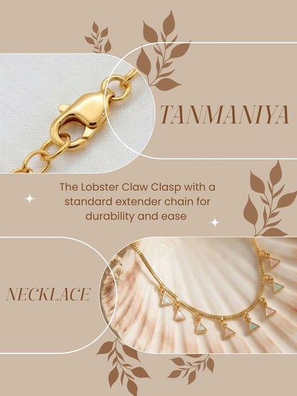 Luxury Multilayer Pearl chain maala  with Gemstone Detailing