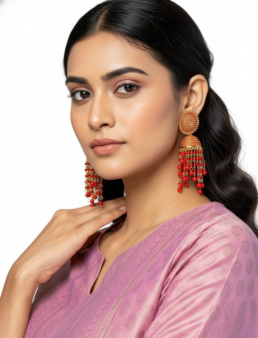 kundan jhumka,meenakari earrings,kahmiri earring,chandbali,chandelier earrings, dome jhumkas,pearl cluster jhumka, long earrings,heavy earrings,big earrings,designer earrings,latest design,new design