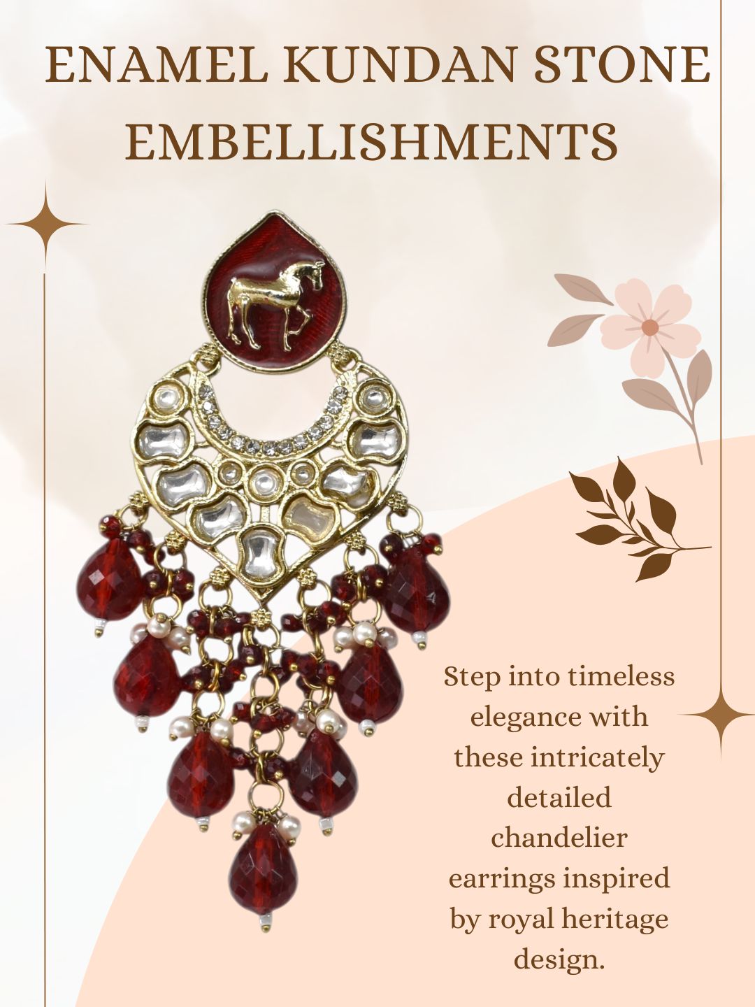 Gold Plated Traditional Kundan Drop Earrings for Women, Statement Chandbali Style Earrings with Stone Work and Beaded Dangling Drops, Festive Wedding Party Long Dangler Earrings-04