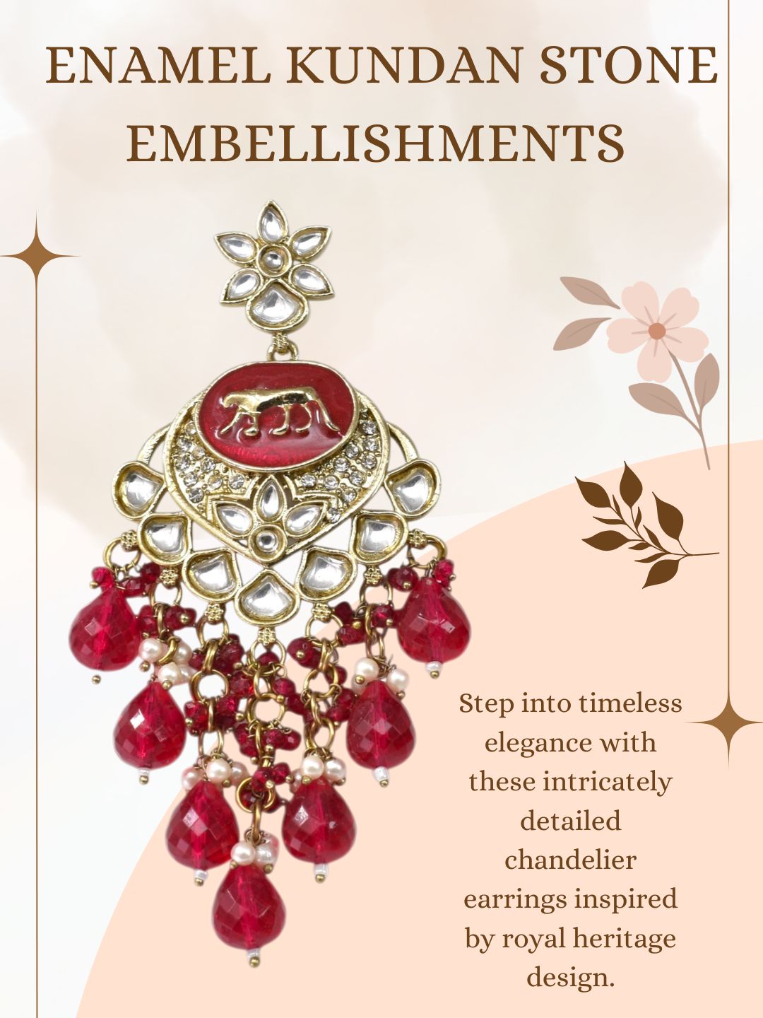 Gold Plated Traditional Kundan Drop Earrings for Women, Statement Chandbali Style Earrings with Stone Work and Beaded Dangling Drops, Festive Wedding Party Long Dangler Earrings-11