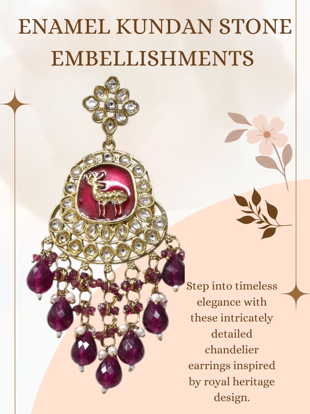 Gold Plated Traditional Kundan Drop Earrings for Women, Statement Chandbali Style Earrings with Stone Work and Beaded Dangling Drops, Festive Wedding Party Long Dangler Earrings-18