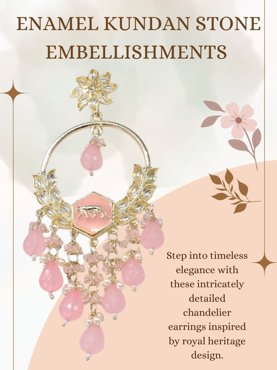 Gold Plated Traditional Kundan Drop Earrings for Women, Statement Chandbali Style Earrings with Stone Work and Beaded Dangling Drops, Festive Wedding Party Long Dangler Earrings-23
