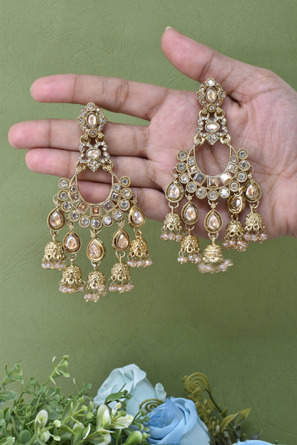 Partywear-earrings,chandeliar,partywear,Kashmiri earring-EAR-CFB-S01