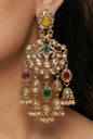 Partywear-earrings,chandeliar,partywear,Kashmiri earring-EAR-CFB-S02-MLT