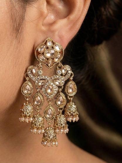 Partywear-earrings,chandeliar,partywear,Kashmiri earring-EAR-CFB-S04-LCT