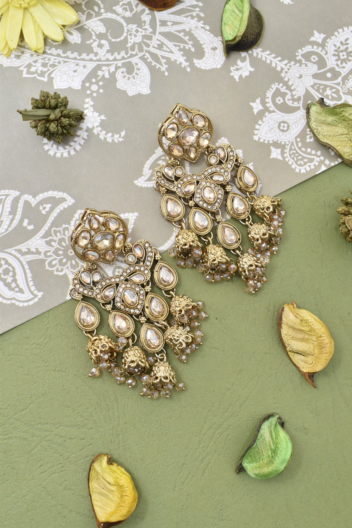 Partywear-earrings,chandeliar,partywear,Kashmiri earring-EAR-CFB-S04-LCT
