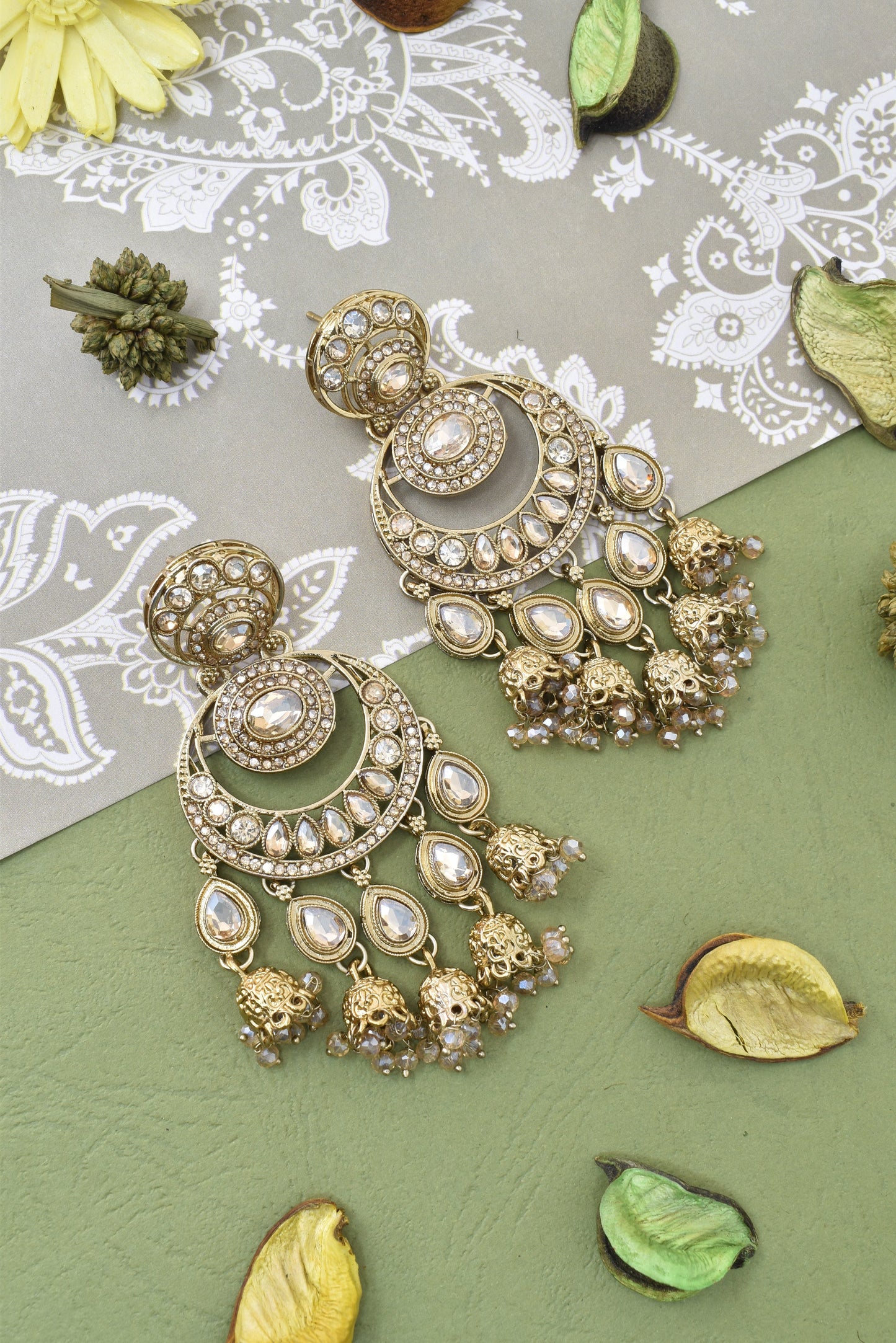 Partywear-earrings,chandeliar,partywear,Kashmiri earring-EAR-CFB-S05-LCT