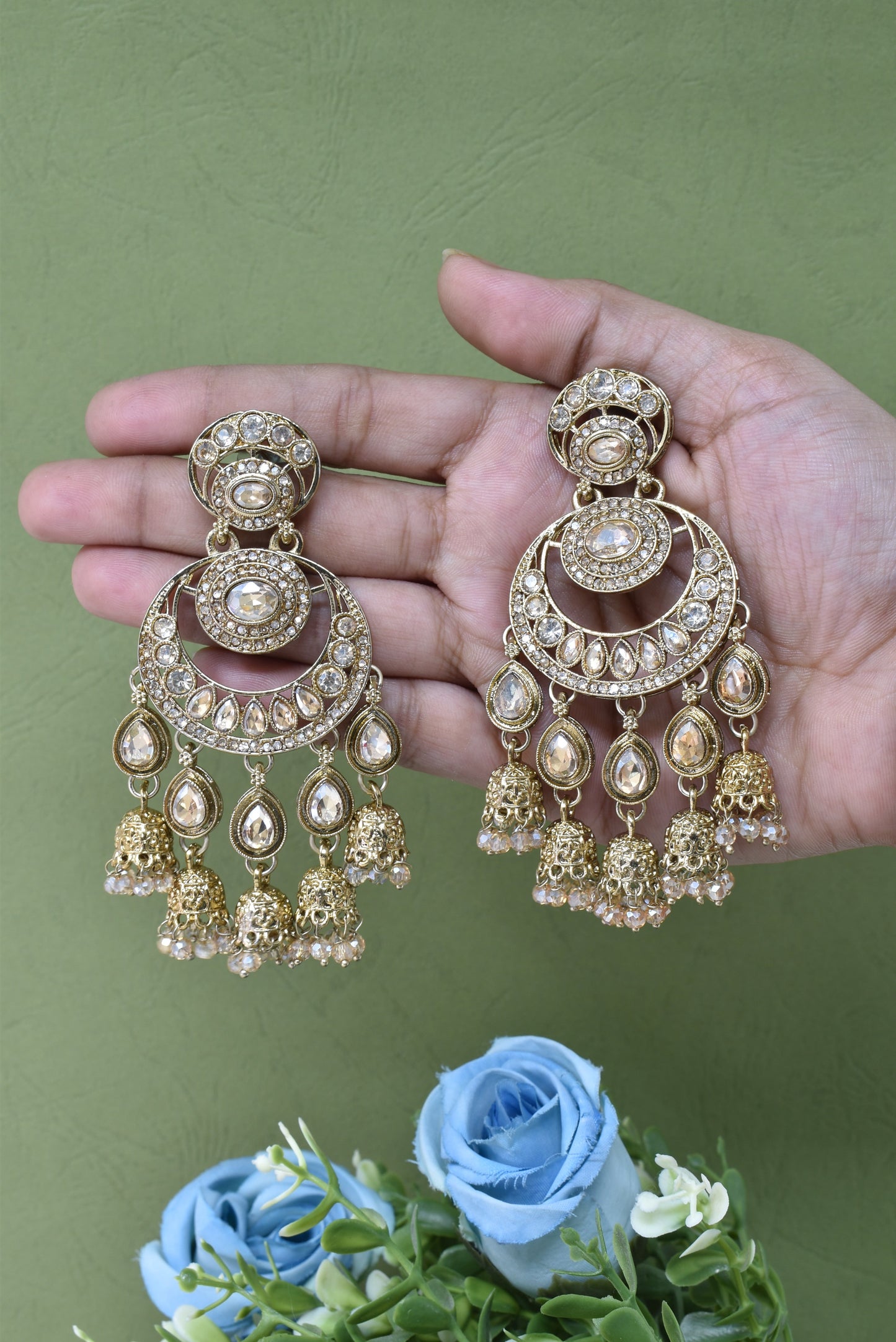 Partywear-earrings,chandeliar,partywear,Kashmiri earring-EAR-CFB-S05-LCT
