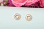 Rose gold plated earrings,bali earrings,stud,huggis,Jhumaka,jhumki big earrings,long earrings,earrings for girls,partywear earrings,bollywood earrings,wedding earrings,heavy designer earrings,