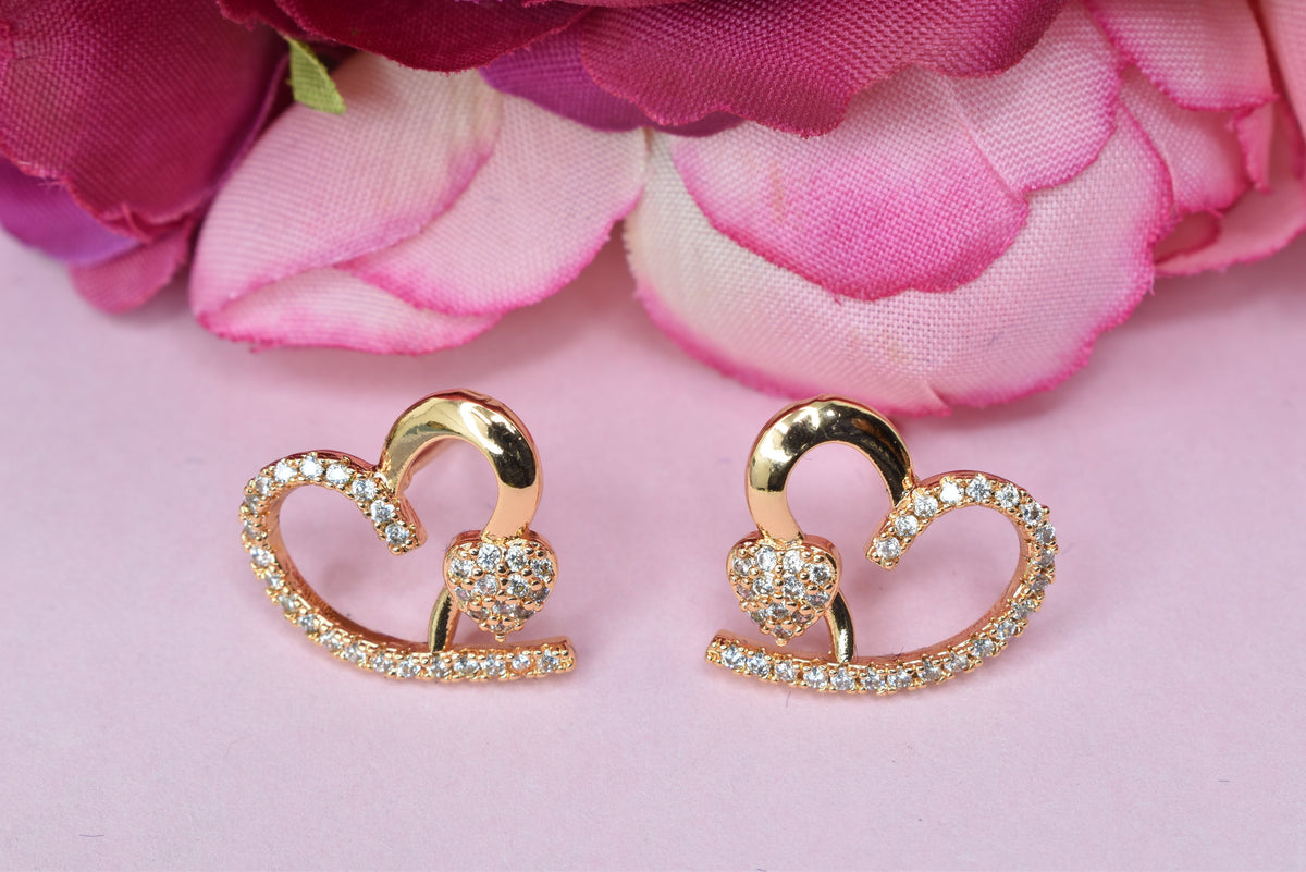 Rose gold plated earrings,bali earrings,stud,huggis,Jhumaka,jhumki big earrings,long earrings,earrings for girls,partywear earrings,bollywood earrings,wedding earrings,heavy designer earrings,