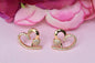 Rose gold plated earrings,bali earrings,stud,huggis,Jhumaka,jhumki big earrings,long earrings,earrings for girls,partywear earrings,bollywood earrings,wedding earrings,heavy designer earrings,