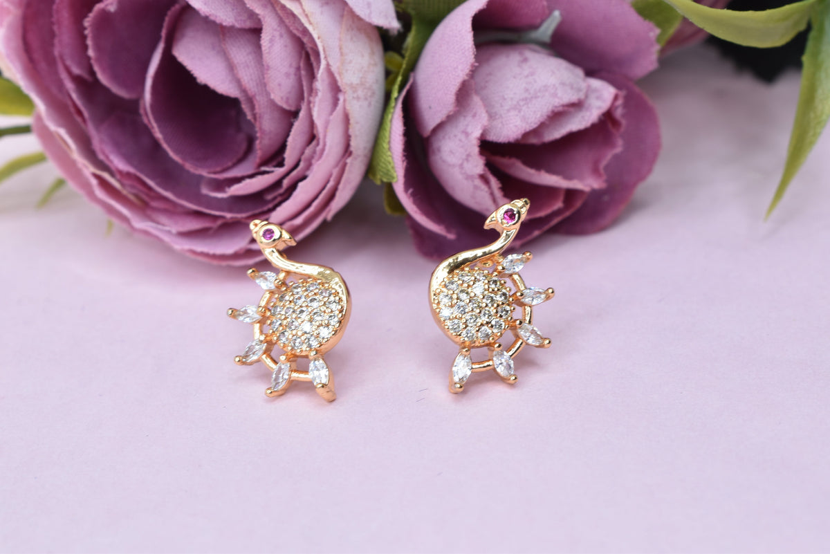 Rose gold plated earrings,bali earrings,stud,huggis,Jhumaka,jhumki big earrings,long earrings,earrings for girls,partywear earrings,bollywood earrings,wedding earrings,heavy designer earrings,