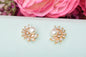 Rose gold plated earrings,bali earrings,stud,huggis,Jhumaka,jhumki big earrings,long earrings,earrings for girls,partywear earrings,bollywood earrings,wedding earrings,heavy designer earrings,