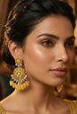 kundan jhumka,meenakari earrings,kahmiri earring,chandbali,chandelier earrings, dome jhumkas,pearl cluster jhumka, long earrings,heavy earrings,big earrings,designer earrings,latest design,new design