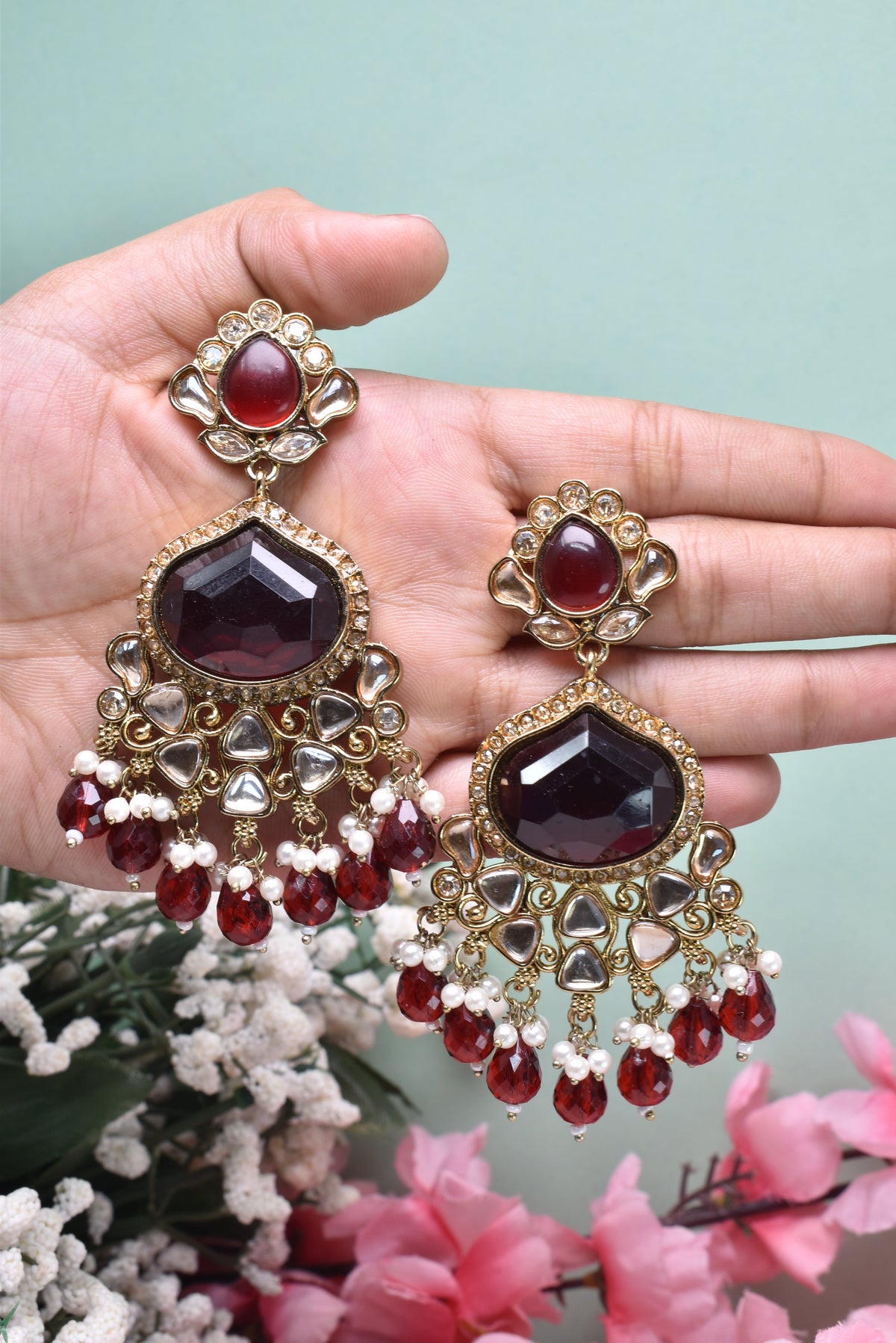 kundan jhumka,meenakari earrings,kahmiri earring,chandbali,chandelier earrings, dome jhumkas,pearl cluster jhumka, long earrings,heavy earrings,big earrings,designer earrings,latest design,new design