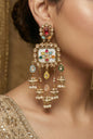 Partywear-earrings,chandeliar,partywear,Kashmiri earring-EAR-HDB-E495-MLT