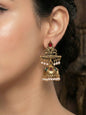 Partywear-earrings,chandeliar,partywear,Kashmiri earring-EAR-JRV-SA2-GLD-MLT