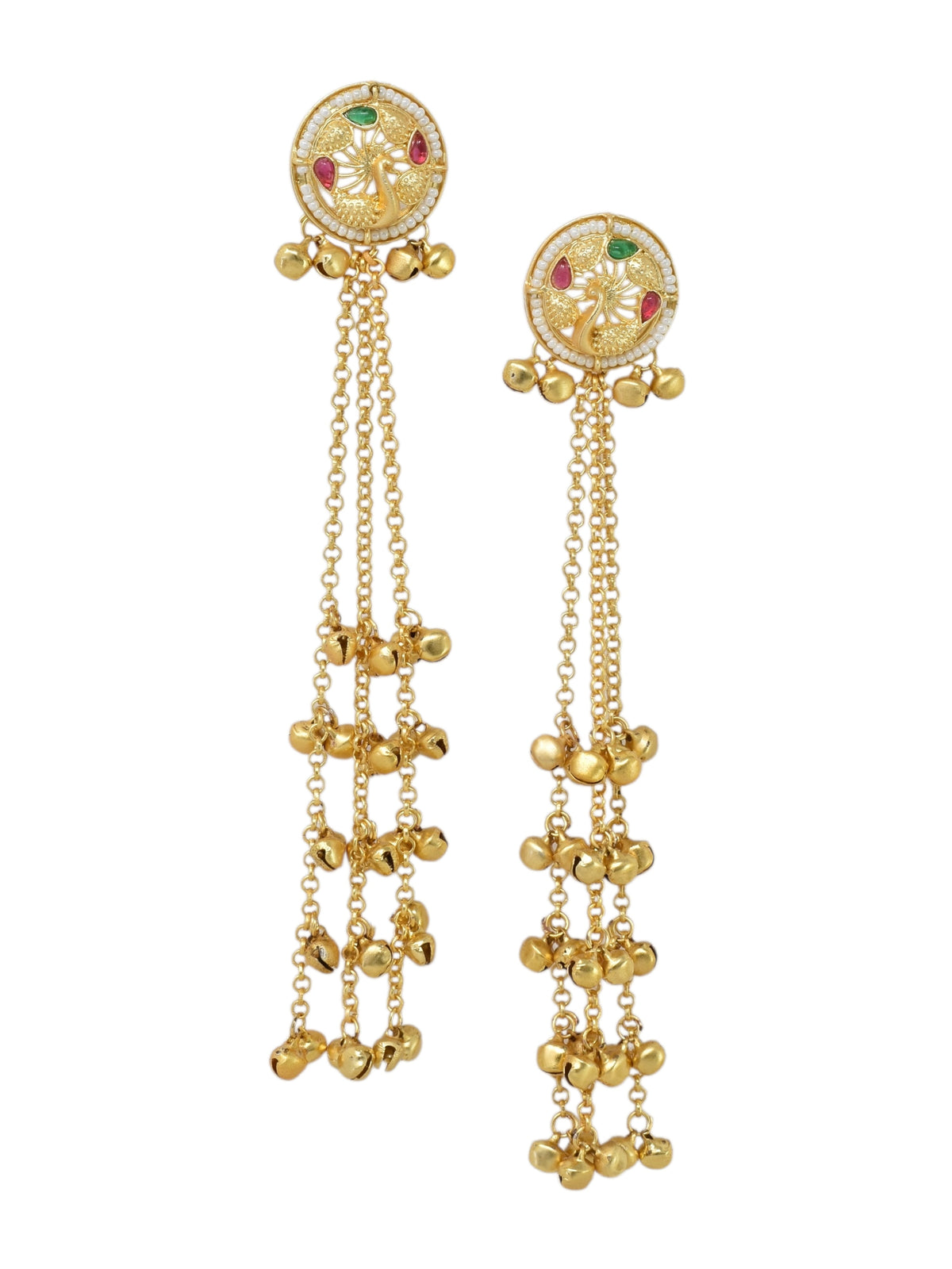 Kashmiri Long  Dangling earrings