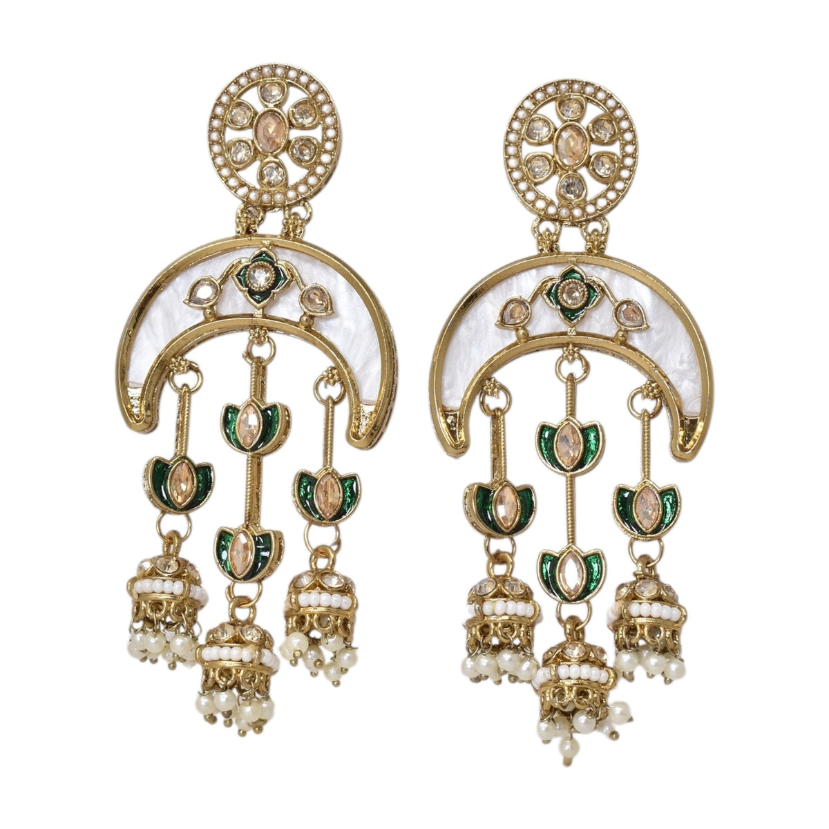 kundan jhumka,meenakari earrings,kahmiri earring,chandbali,chandelier earrings, dome jhumkas,pearl cluster jhumka, long earrings,heavy earrings,big earrings,designer earrings,latest design,new design